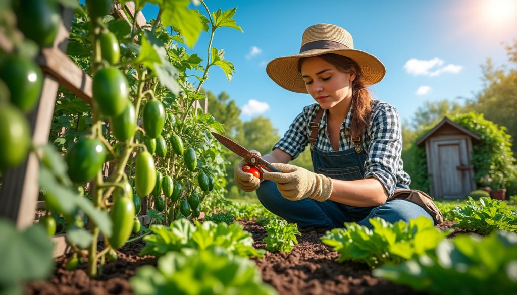 découvrez les meilleures pratiques de taille pour optimiser la santé et la production de votre potager. apprenez les techniques essentielles pour favoriser une croissance abondante et caramel des légumes, tout en préservant l'esthétique de votre jardin.